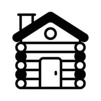 Embrace rustic charm with our Log Cabin Icon Perfectly designed for adventure lovers vector
