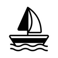 Set sail with our Sailing Boat Icon, easy to use. vector