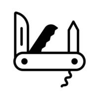 A sleek icon featuring an army knife, crafted for unique visual appeal. vector