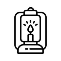Illuminate your designs with our Oil Lamp Icon Perfect for adding vintage charm. vector