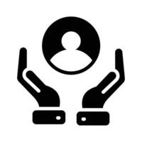 Take a look at this icon of employee care, easy to use and download vector