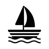 Set sail with our Sailing Boat Icon, easy to use. vector