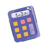 Have a look at this sketchy design sticker of calculator vector