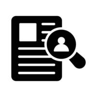 A simple icon of the recruitment process, ideal for job and hiring applications. vector