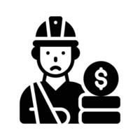 Try this icon of accident compensation and get your insurance vector