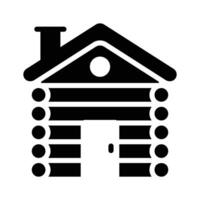 Embrace rustic charm with our Log Cabin Icon Perfectly designed for adventure lovers vector