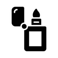 An icon depicting a fire lighter, designed with clean lines for clarity and simplicity. vector