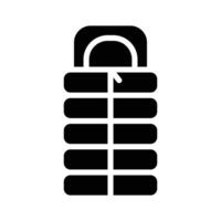 A customizable design icon of sleeping bag vector