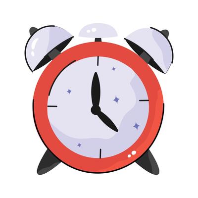 Take this amazing sketchy design sticker of alarm clock