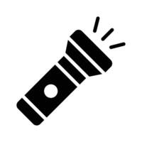 A sleek icon of a torch, designed for clarity, ease of recognition ready to use. vector