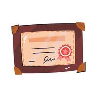 Take a look on this sketchy design sticker of school certificate vector