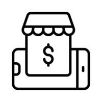 Shop anywhere with your mobile phone, using icons for easy payments vector