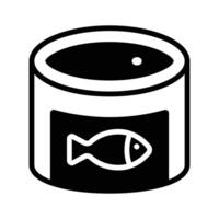Dive into design with our sleek Fish Tin Icon vector
