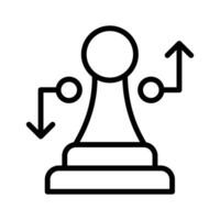 Execute your plans with the strategy flat icon for effective implementation vector