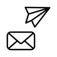 Send messages with ease using the mail icon and make your communication perfect vector