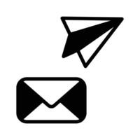 Send messages with ease using the mail icon and make your communication perfect vector