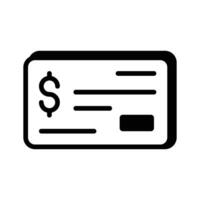 Secure payments and simplifies your transactions with our bank cheque icon vector