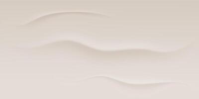 Nude gradient background with waves to create a trendy cover. Beige texture for web design. vector