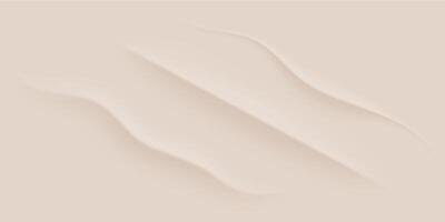 Nude gradient background with waves to create a trendy cover. Beige texture for web design. vector