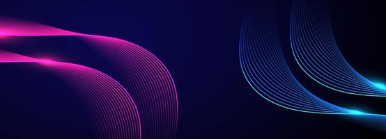 Abstract background with flowing lines vector