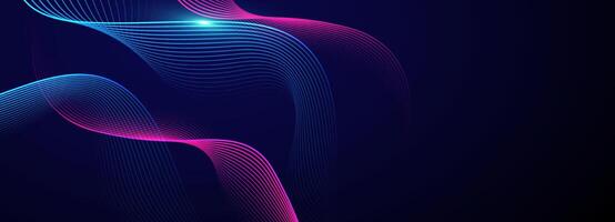Abstract background with flowing lines vector