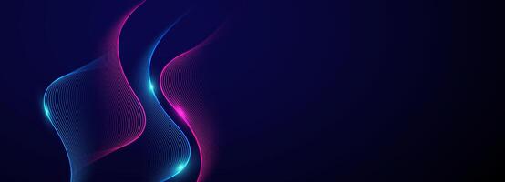 Abstract background with flowing lines vector