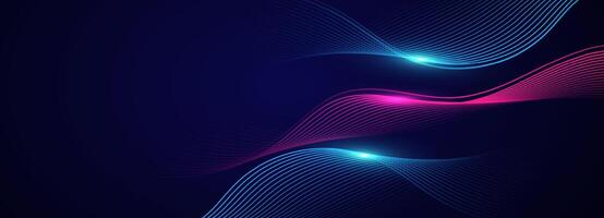 Abstract background with flowing lines vector