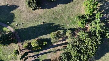 Exploring the Serene Beauty of a Sunny Park Day in Autumn With Lush Greenery video