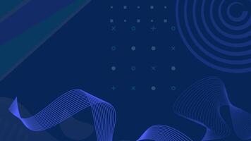 blu semplice moderno attività commerciale virtuale sfondo video