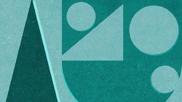 Teal Light Green Geometric Patterns Event background video