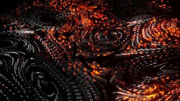 vj loop. abstract motion background. small object particle abstract waving. seamless 4k video