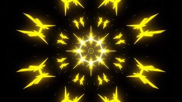 abstract Luminous Lines Symmetrical Futuristic, Geometric Background color changing seamless loop video