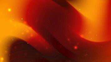 abstract background with red orange yellow twisted gradient of colors particle light video