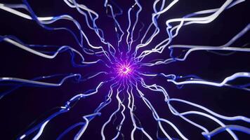 abstract wireframe curl seamless loop footage, tunnel background video