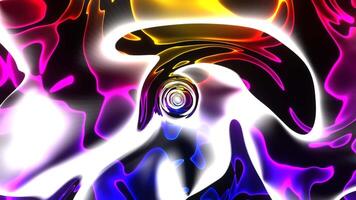 Abstract Background Fractal tunnel Texture Colors Shapes color changing light, seamless loop video