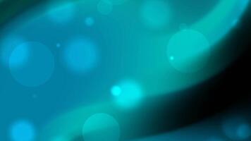 abstract dark cyan gradient background with bokeh particle dust light video