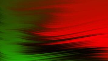 Abstract wavy seamless loop dark background with smooth lines in green and red color video