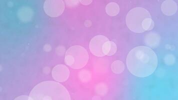 Pink and blue gradient background particle white circle bokeh. Suitable for social media posts, presentations, and digital design projects video