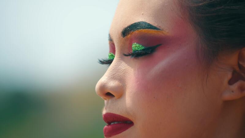 beschwingt künstlerisch bilden Nahansicht 48672771 Stock-Video bei Vecteezy