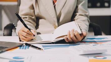 Business meetings to analyze investment strategies and brainstorm sales plans for a more profitable business. video