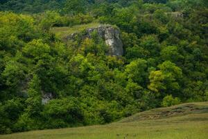 landscape and beautiful green nature in the Republic of Moldova, a small friendly country in Eastern Europe. photo