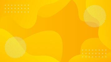Orange-yellow gradient abstract liquid background, yellow dynamic wallpaper with geometric shapes. Suitable for templates, sales banners, events, ads, web, and pages vector