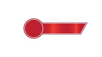 Red text box, simple text banner suitable for editing material vector