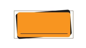 Text paper design, simple design textbook, text banner vector