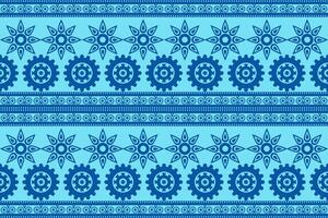 The abstract floral pattern of the ethnic design fabric is ideal for decorating items such as pillows or bags. Adds brightness and character to a space Can be used for both fashion and home decoration vector