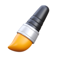 3d render of brush tool icon illustration png