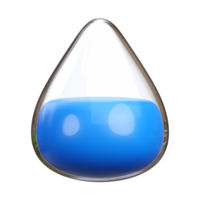 3d render of water color icon illustration png