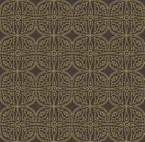 Abstract Indian art, ethnic round ornament, seamless outline pattern. Folk repeating background texture. Floral print, fabric design template. Circular rapport wallpaper vector