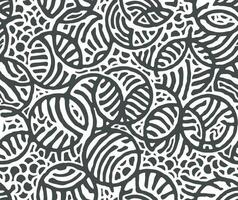 Cut square ornamental panels with abstract rounded shape. Fretwork screen template. Ethnic ornament of intertwined roots. Circles ancient pattern. Black and white seamless texture vector