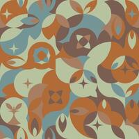 Mural geometry minimalistic artwork background. Poster with simple shapes and figures. Abstract seamless pattern design in Scandinavian style for, web banner, prints on fabric, wallpaper vector
